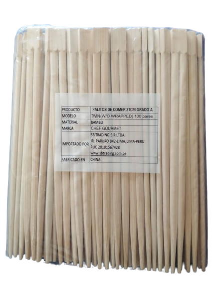 PALITOS DESCARTABLES SIN ENVOLTURA